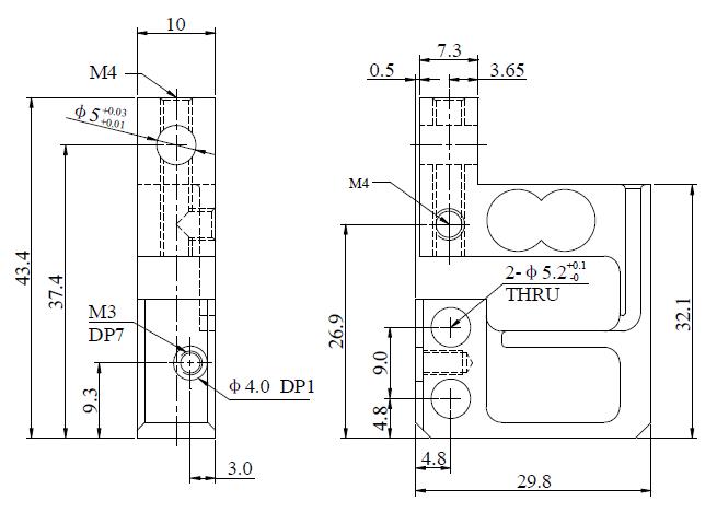 tension load cell for textile machine